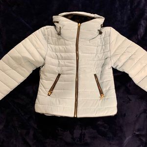 Brand new baby blue puffer jacket
